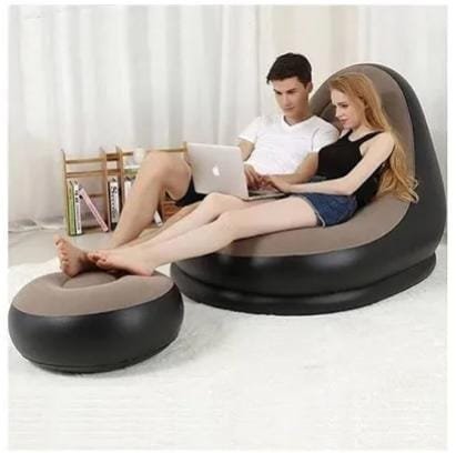 SILLÓN SOFA INFLABLE CON REPOSAPIES